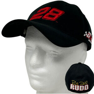 Vintage Y2Ks NASCAR Ricky Rudd Hat Baseball Cap Chase Black Flex Fitted S-M